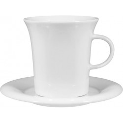 Savoy Milchkaffeetasse Obere Kelchform weiss 0,37lt - Tazza Colazione svasata bianca UNI 6